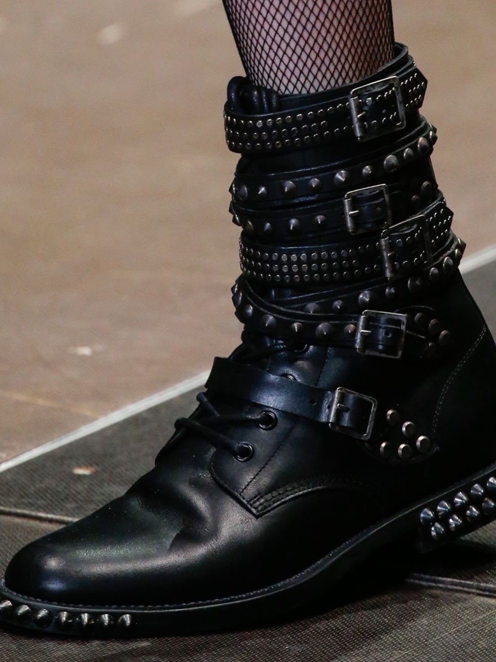 saint laurent paris fw13 runway studded ranger boots 40 (42)